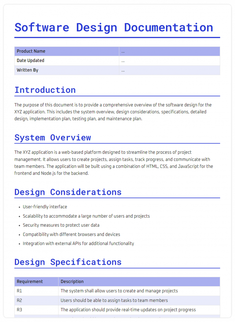 Create a Software Design Document Easily: Steps & Template Inside