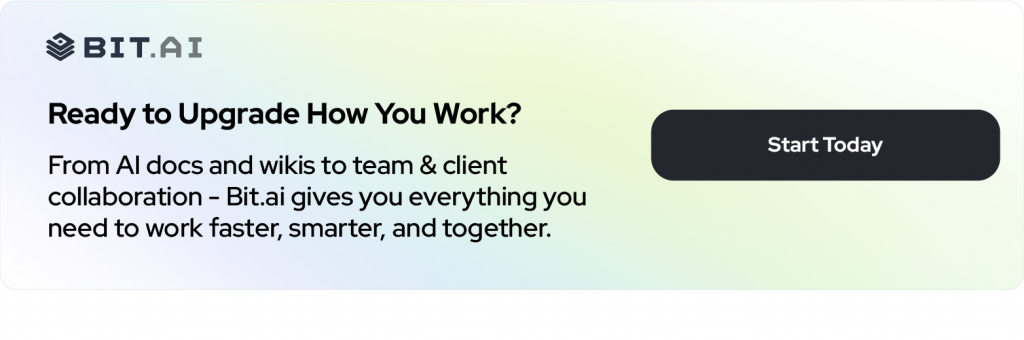 Bit.ai | AI Powered Docs & Wikis