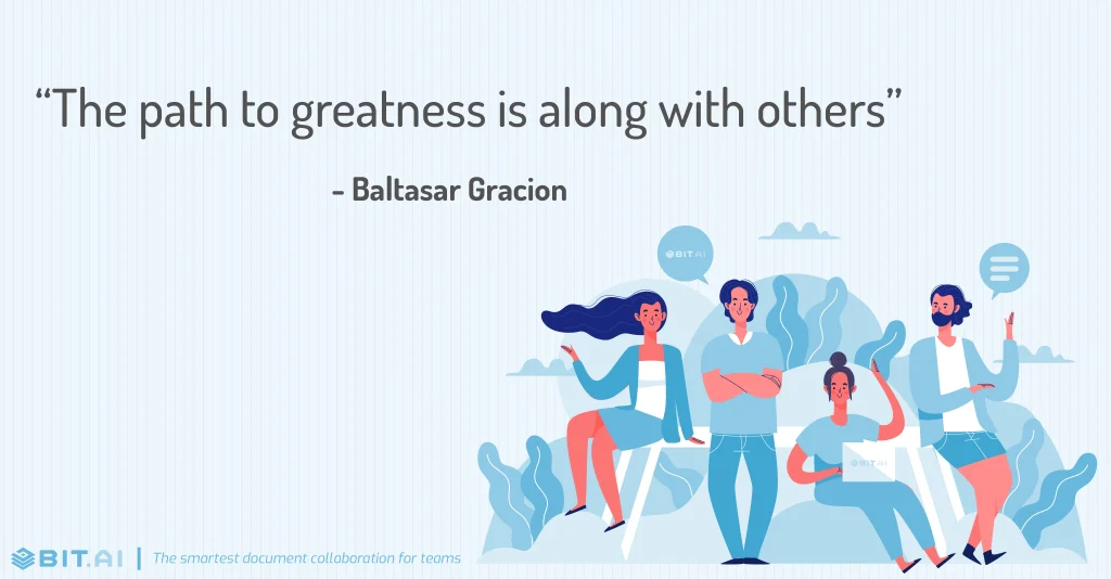 the path to greatness is along with others