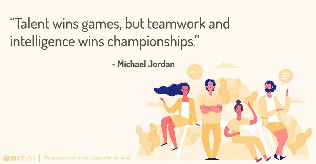 talent wins games, but teamwork and intelligence wins championships- teamwork win quote