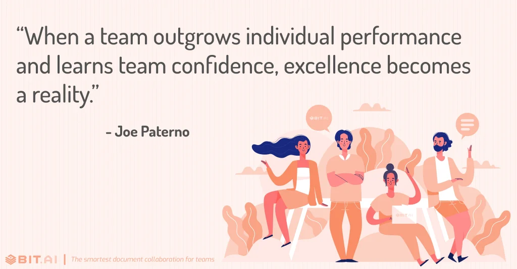 when a team outgrows individual performance and learns team confidence, excellence becomes a reality. 