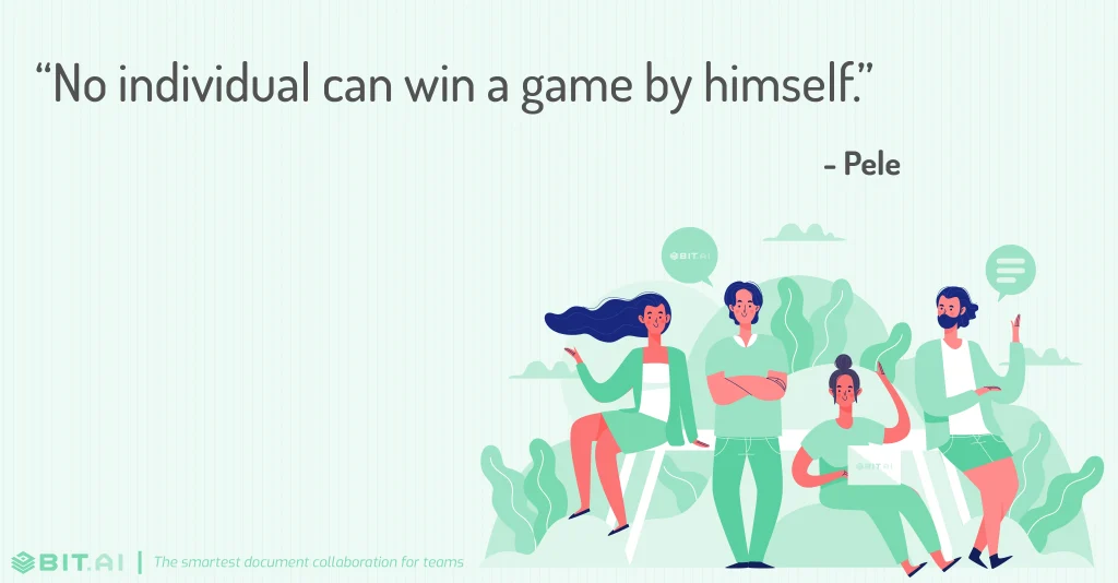 No individual can win a game by himself