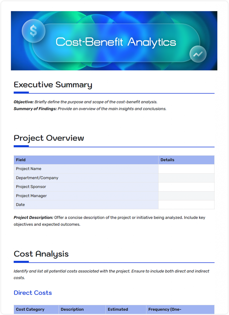 cost- benefit analysis