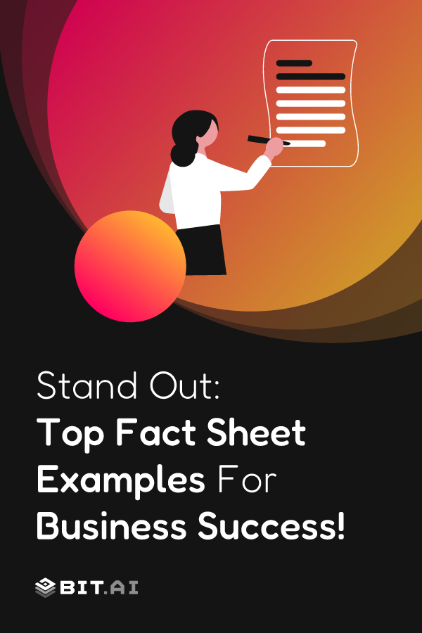 Best Fact Sheet Examples for Business Success- Pinterest
