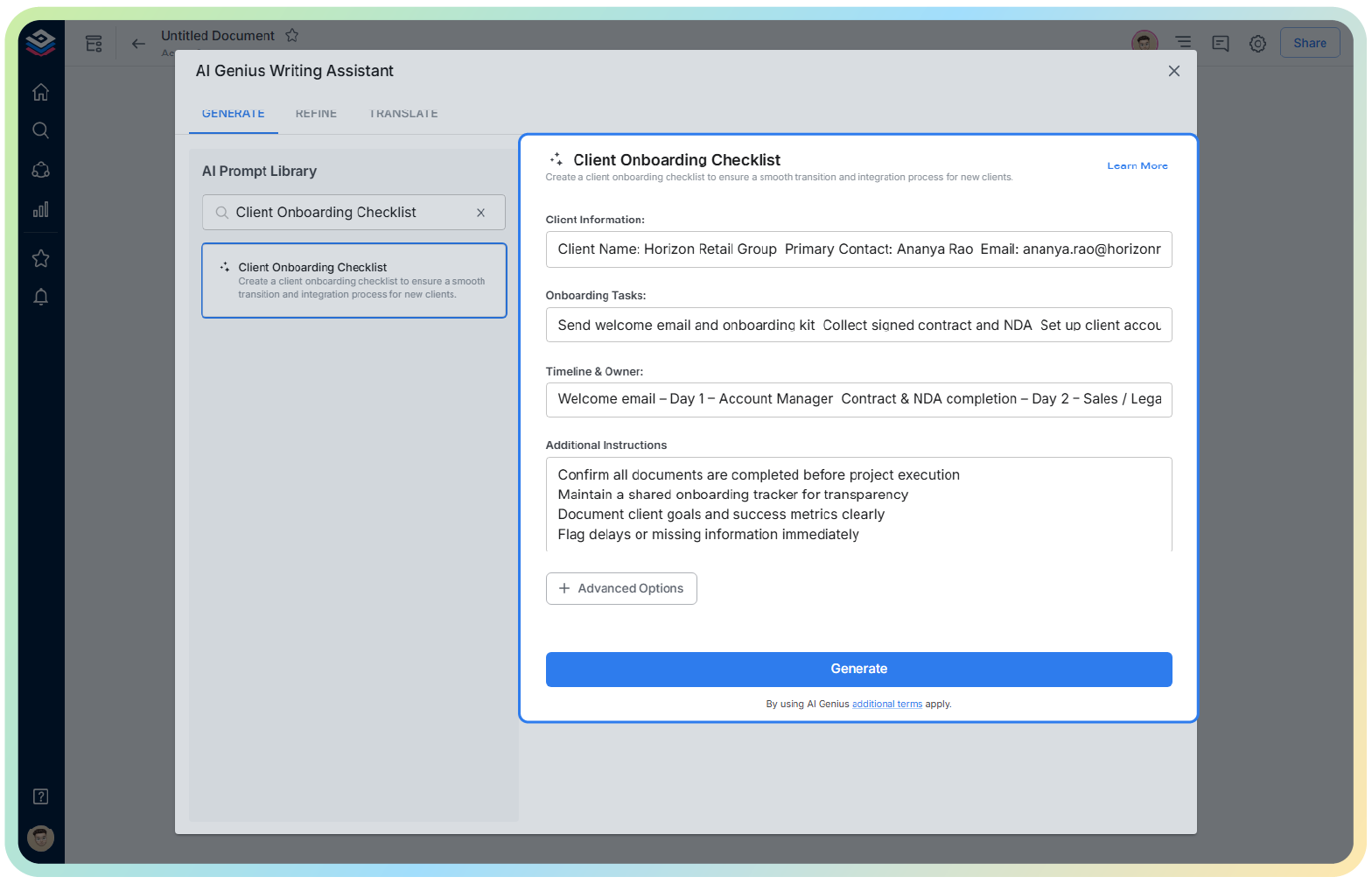 preview of bit.ai's AI writer