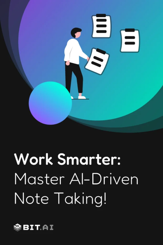 ai driven note taking- pinterest banner