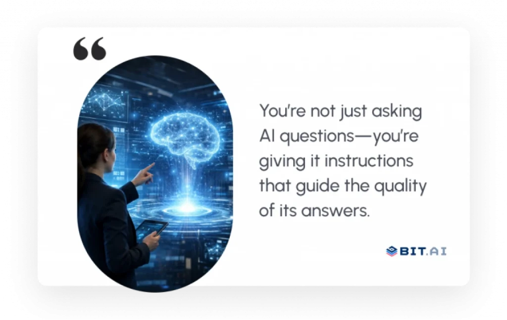 a women asking ai right questions to improve quality of answers