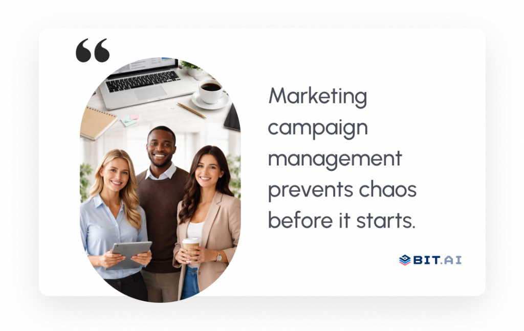Quote related marketing campaign management