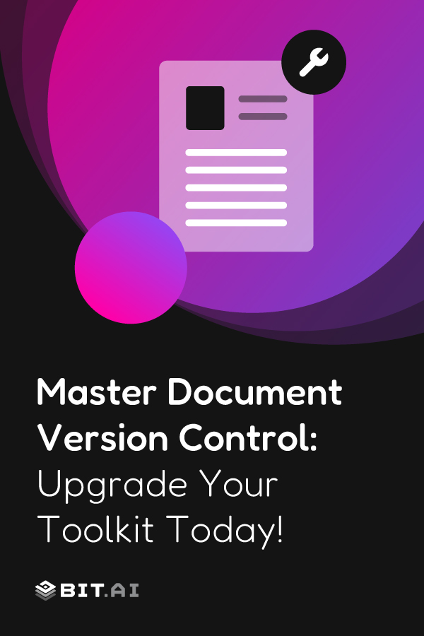 Document version control- pinterest banner