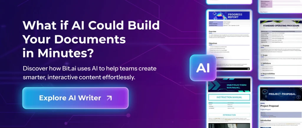 Bit.ai Builds Docs in Minutes