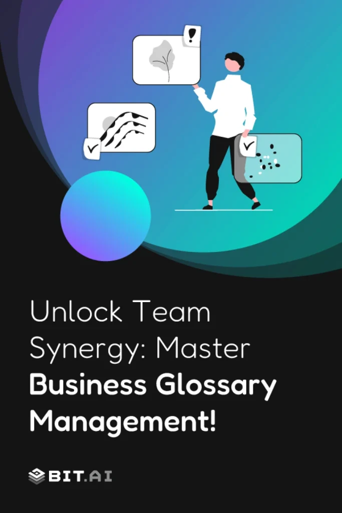 eliminate team confusion with smart business glossary management- pinterest
