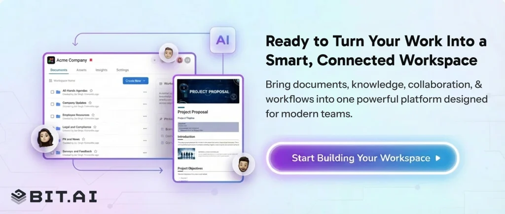 Turn Work Into Smart Connected Workspaces Bit.ai