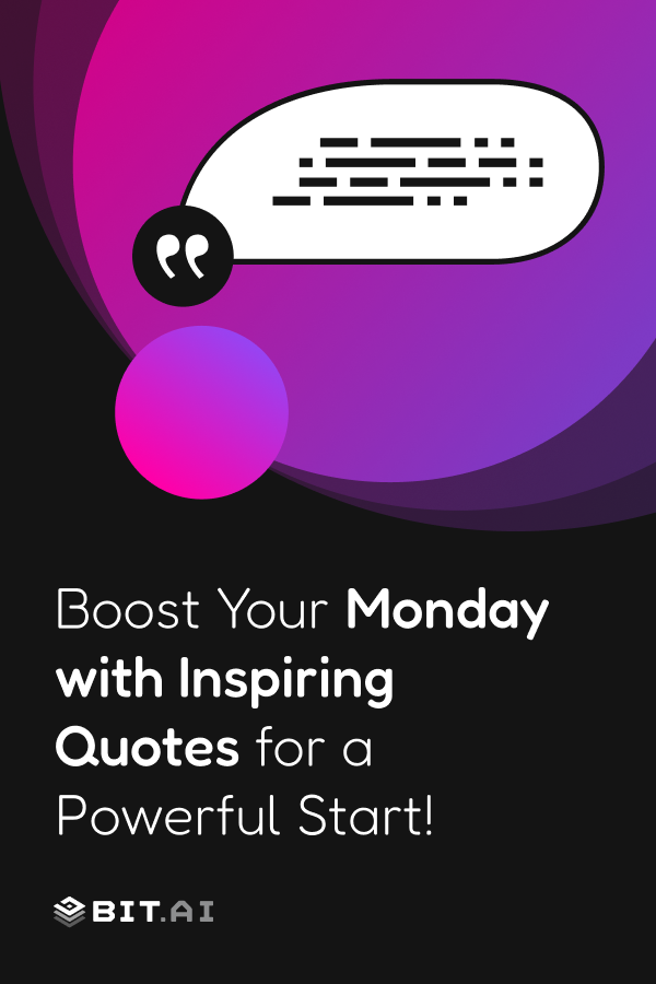 Positive Monday Motivational Quotes- Pinterest Banner